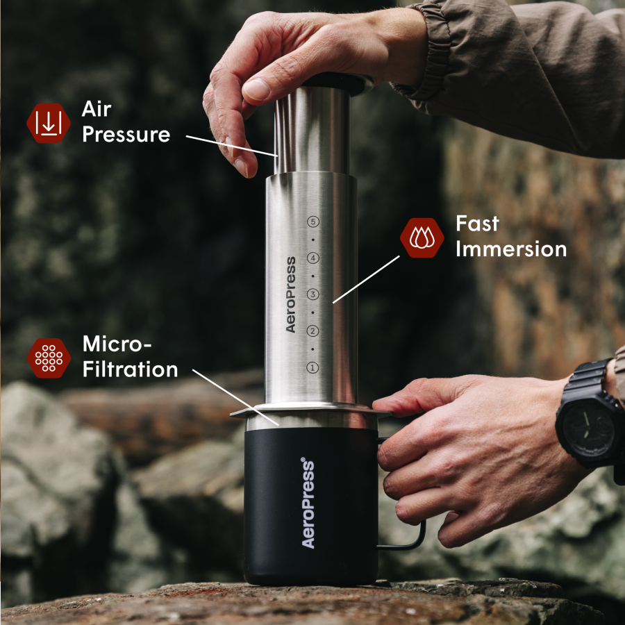 AeroPress Coffee Maker - Steel - Image 2